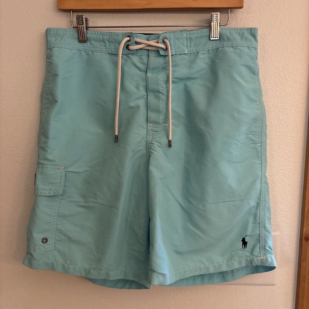 Polo Ralph Lauren Kailua 8” Swim Trunks Mens Large Hammond Blue Swimsuit Lined
